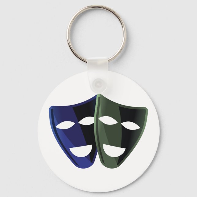 Theatre Masks Key Ring (Front)