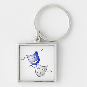 Theatre Masks Key Ring