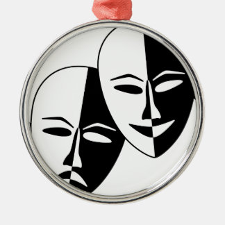 Theatre Masks Metal Ornament