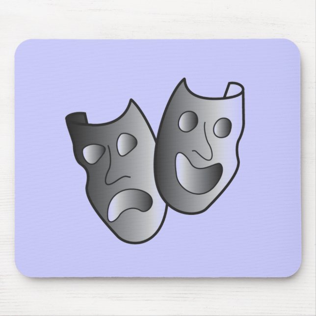 Theatre masks mouse pad (Front)