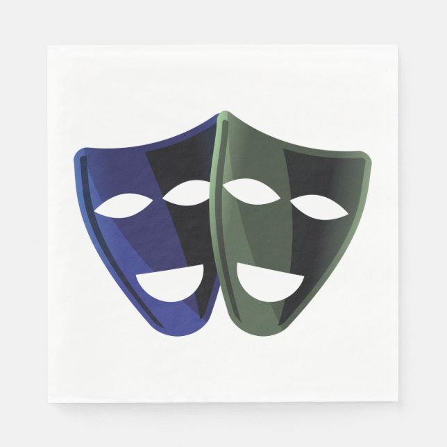 Theatre Masks Napkin (Front)
