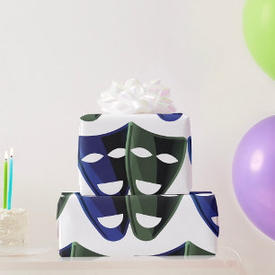 Theatre Masks Wrapping Paper