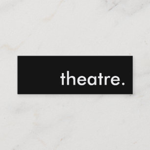 theatre. mini business card