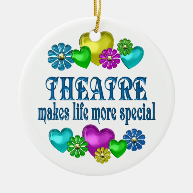 Theatre More Special Ceramic Tree Decoration (Front)