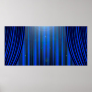 Theatre movie theater curtain strip poster