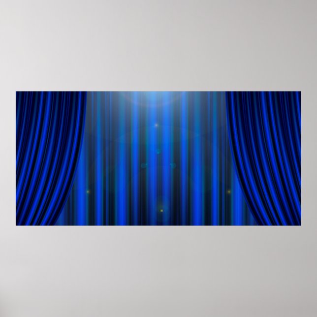 Theatre movie theater curtain strip poster (Front)