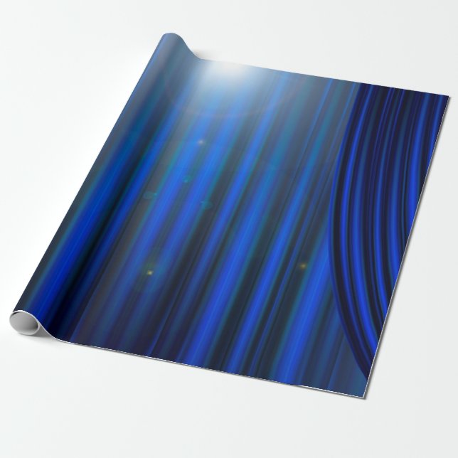 Theatre movie theater curtain strip wrapping paper (Unrolled)