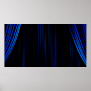 Theatre movie theatre curtain strip poster