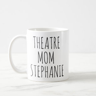 Theatre Mum Modern Personalised Coffee Mug