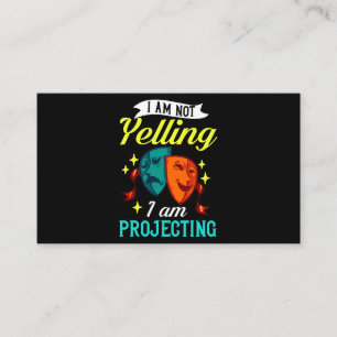 Theatre Musical Theatre Funny Actor Acting Stage 3 Business Card