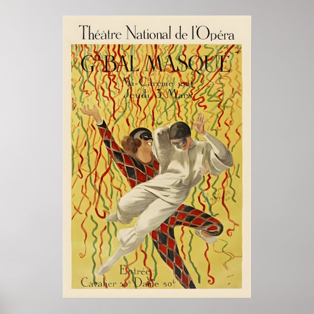 Theatre National de l'Opera Grand Masquerade Ball Poster (Front)