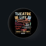 Theatre Nerd Actor Musical Theatre Life Auditions  3 Cm Round Badge<br><div class="desc">Tee shirt for lover of Theatre broadway musicals theatre drama league sport music applause showtune warned and comedy. For actor actress actresses dramatic friend singer dancer writer bound star kid leading ladys creative director geek and nerd. cant stop singing mask tragedy typography memorised song lyrics rehearsal auditions Great for all...</div>