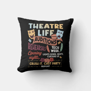 Theatre Nerd Actor Musical Theatre Life Auditions Cushion