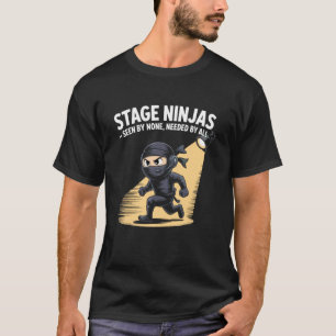 Theatre Nerd Ninja Stage Crew Musical Theatre Tech T-Shirt