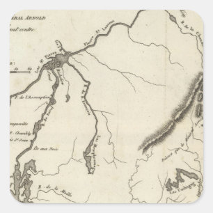 Theatre of Army operations in North Square Sticker