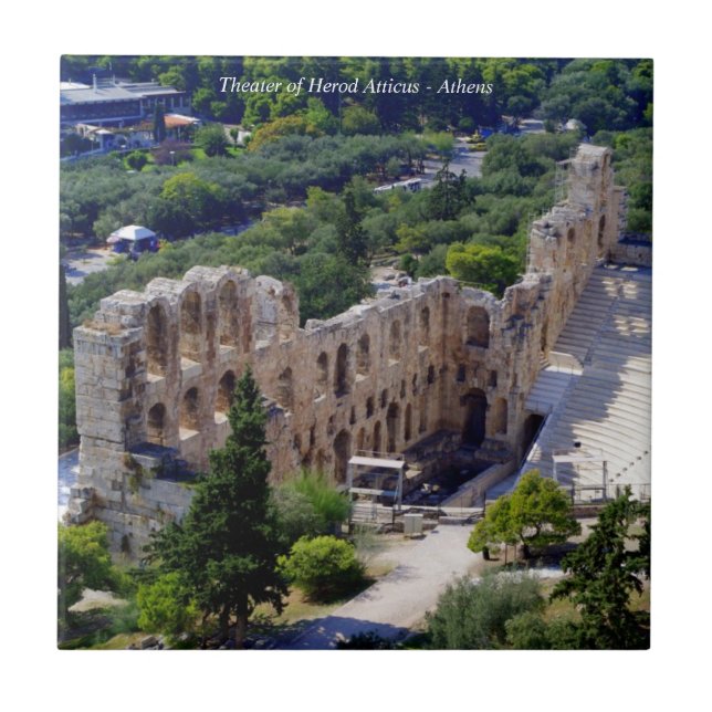 Theatre of Herod Atticus - Athens Tile (Front)
