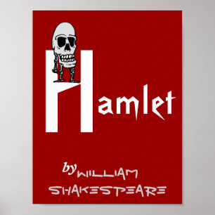 Theatre Play Poster Hamlet By William Shakespeare