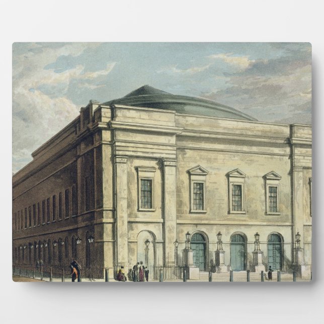 Theatre Royal, Drury Lane, in London, designed by Plaque (Front)