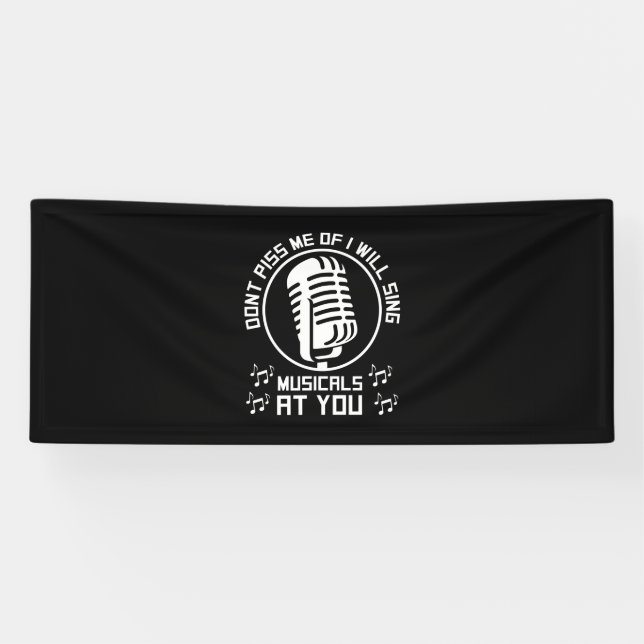 Theatre Singer Broadway Banner (Horizontal)