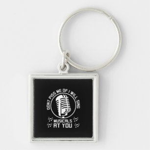 Theatre Singer Broadway Key Ring