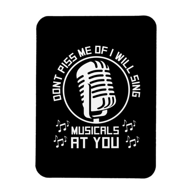 Theatre Singer Broadway Magnet (Vertical)