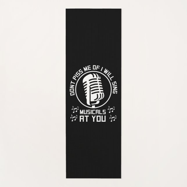 Theatre Singer Broadway Yoga Mat (Front)