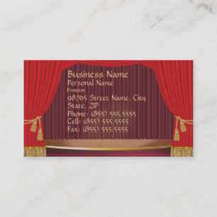 Theatre Stage Business Card