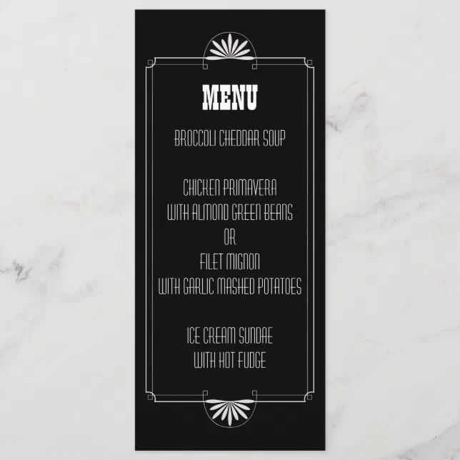 Theatre Ticket Wedding Menu Invitation | Zazzle