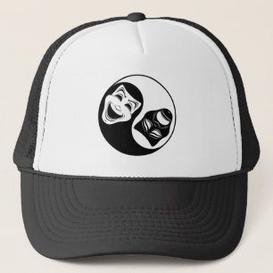 Theatre Yin Yang Design - Comedy and Tragedy Masks Trucker Hat