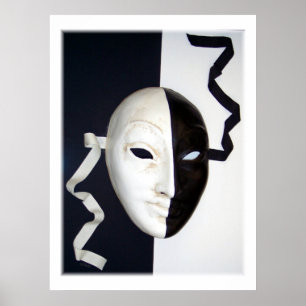 Theatrical mask poster