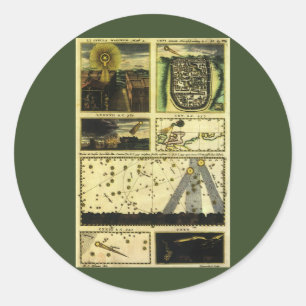 Theatrum Cometicum Comets by Stanislaw Lubieniecki Classic Round Sticker