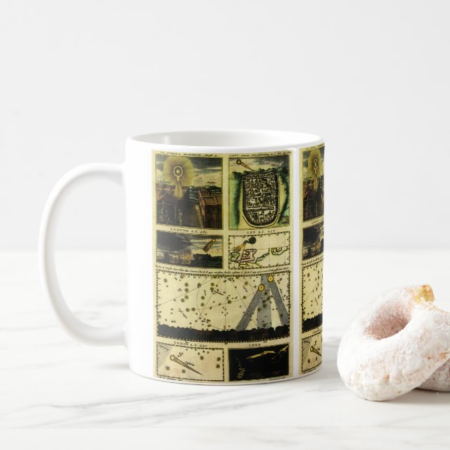 Theatrum Cometicum Comets by Stanislaw Lubieniecki Coffee Mug (With Donut)