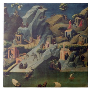 Thebaid, c.1410 (tempera on panel) (see also 16294 tile
