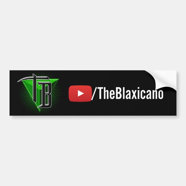TheBlaxicano URL/Logo - Bumper Sticker (Front)