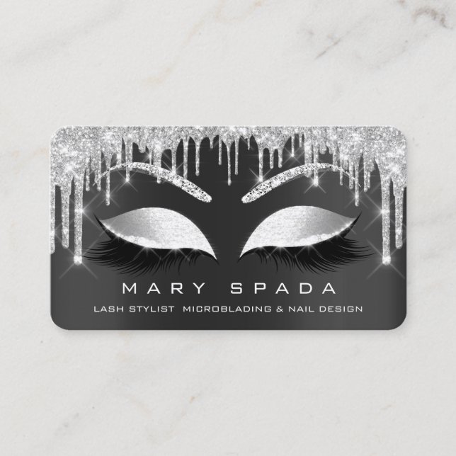 TheCard That Raises Eyebrows: A Tool of Beauty Business Card (Front)