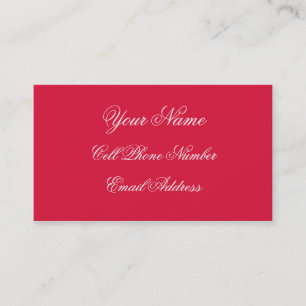 TheColorWheel Crimson Standard Business Card