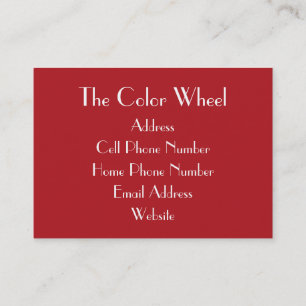 TheColorWheel Indian Red Chubby Business Card