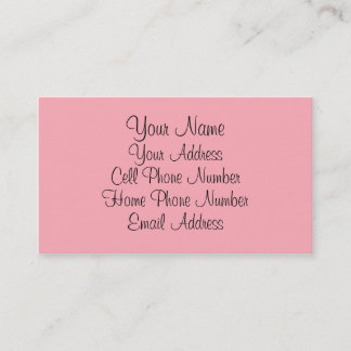 TheColorWheel Light Pink 1 Standard Business Card