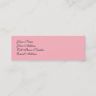 TheColorWheel Light Pink Skinny Profile Card