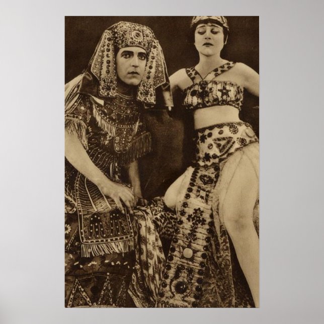 Theda Bara in Cleopatra Silent Movie Poster (Front)