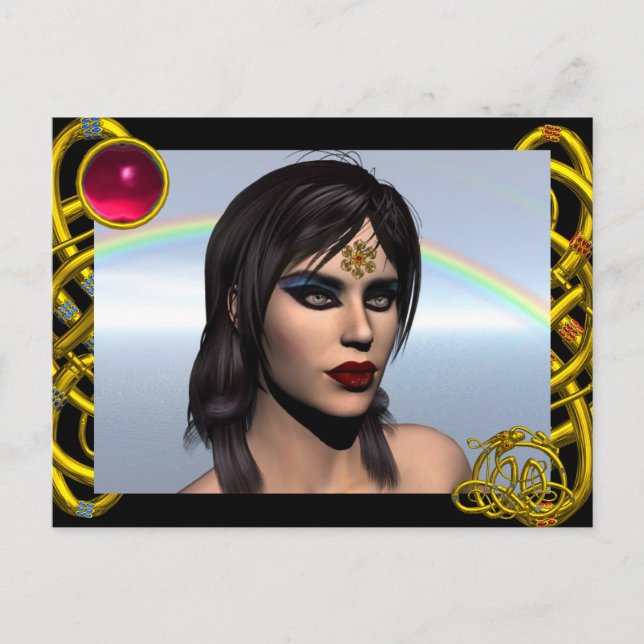 THEDA / HYPER DRAGON RED RUBY POSTCARD (Front)