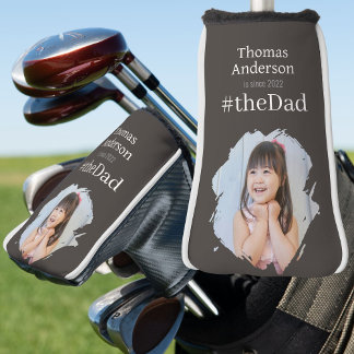 #theDad, Dark Name Year and Custom Photo Golf Head Cover