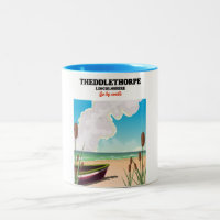 Theddlethorpe Lincolnshire seaside travel poster.