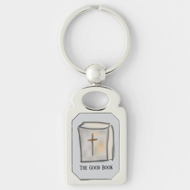 TheGoodBook Bible Cross  Key Ring (Front)