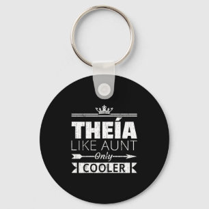 Theia cooler funny greek aunt mother's day key ring