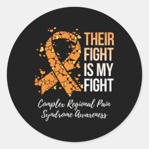 Their Fight Complex Regional Pain Syndrome Awarene Classic Round Sticker