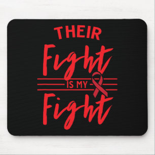Their Fight is My Fight Blood Cancer Awareness 1 Mouse Pad
