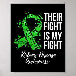 Their Fight Is My Fight Kidney Disease Awareness  Poster