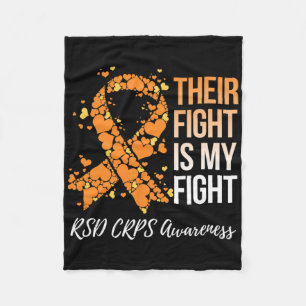 Their Fight Is My Fight Rsd Crps Awareness Fleece Blanket