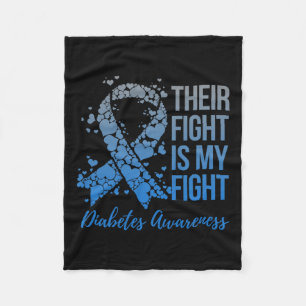 Their Fight Is My Fight Warrior Support Diabetes A Fleece Blanket